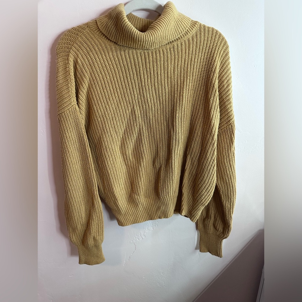 Cozy Tan Knit Sweater